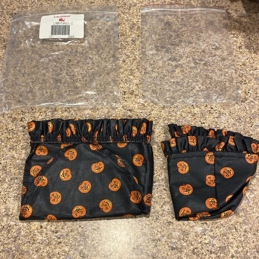 Longaberger pumpkin fabric